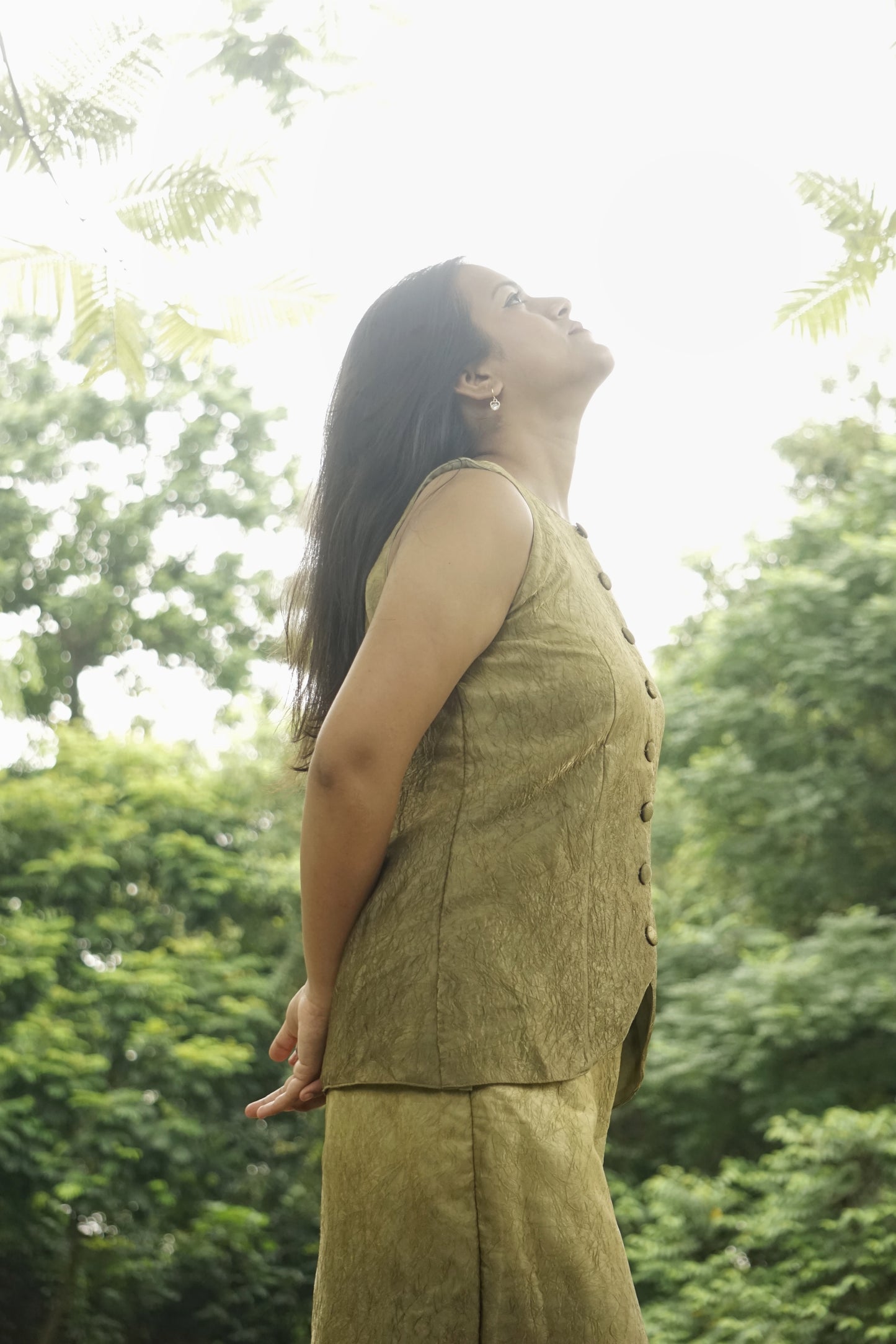 Golden Olive Hour Co-ord Dress